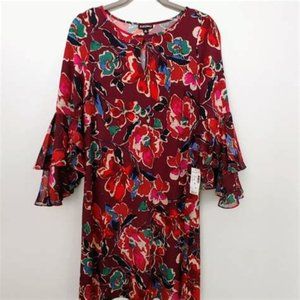 Roz & Ali Mother of the Bride/All occasion, Burgundy Floral Dress